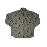 Vintage Y2K Duck Print Men's Long Sleeve Shirt Size L by Field & Stream